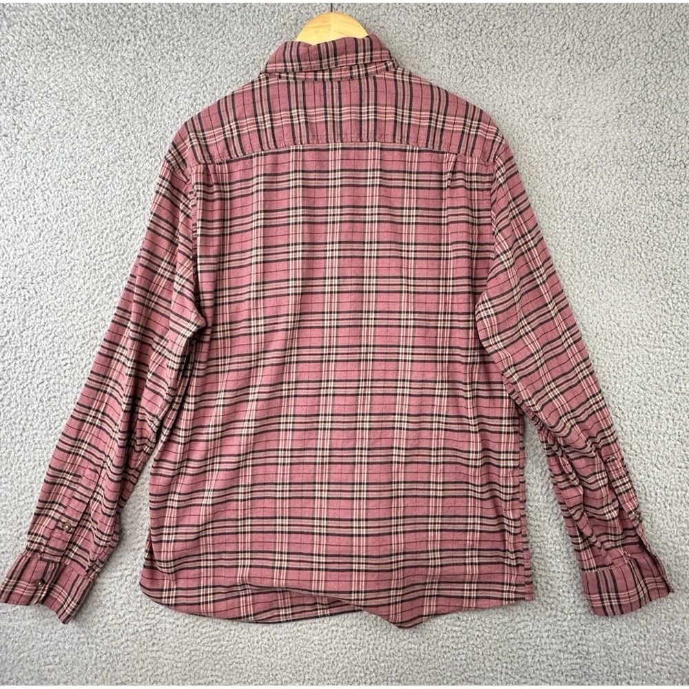 Faherty Shirt Mens XL Pink Mauve Plaid Featherweight Flannel The Movement L/S - Picture 4 of 11
